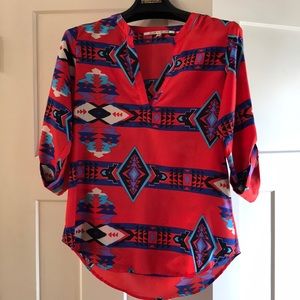 Collective Concepts Aztec blouse